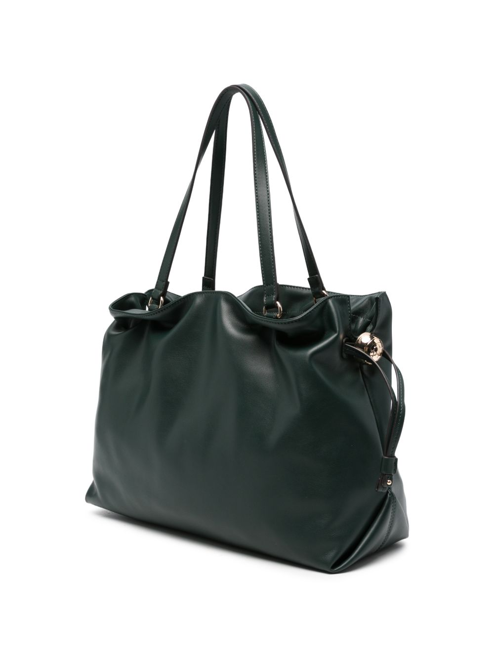 LIUJO Borsa a secchiello verde petrolio in simil-pelle