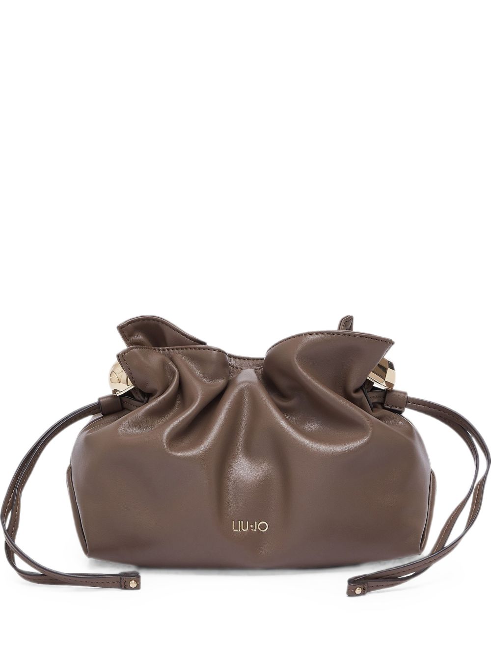 LIUJO Borsa a secchiello in simil-pelle color tortora