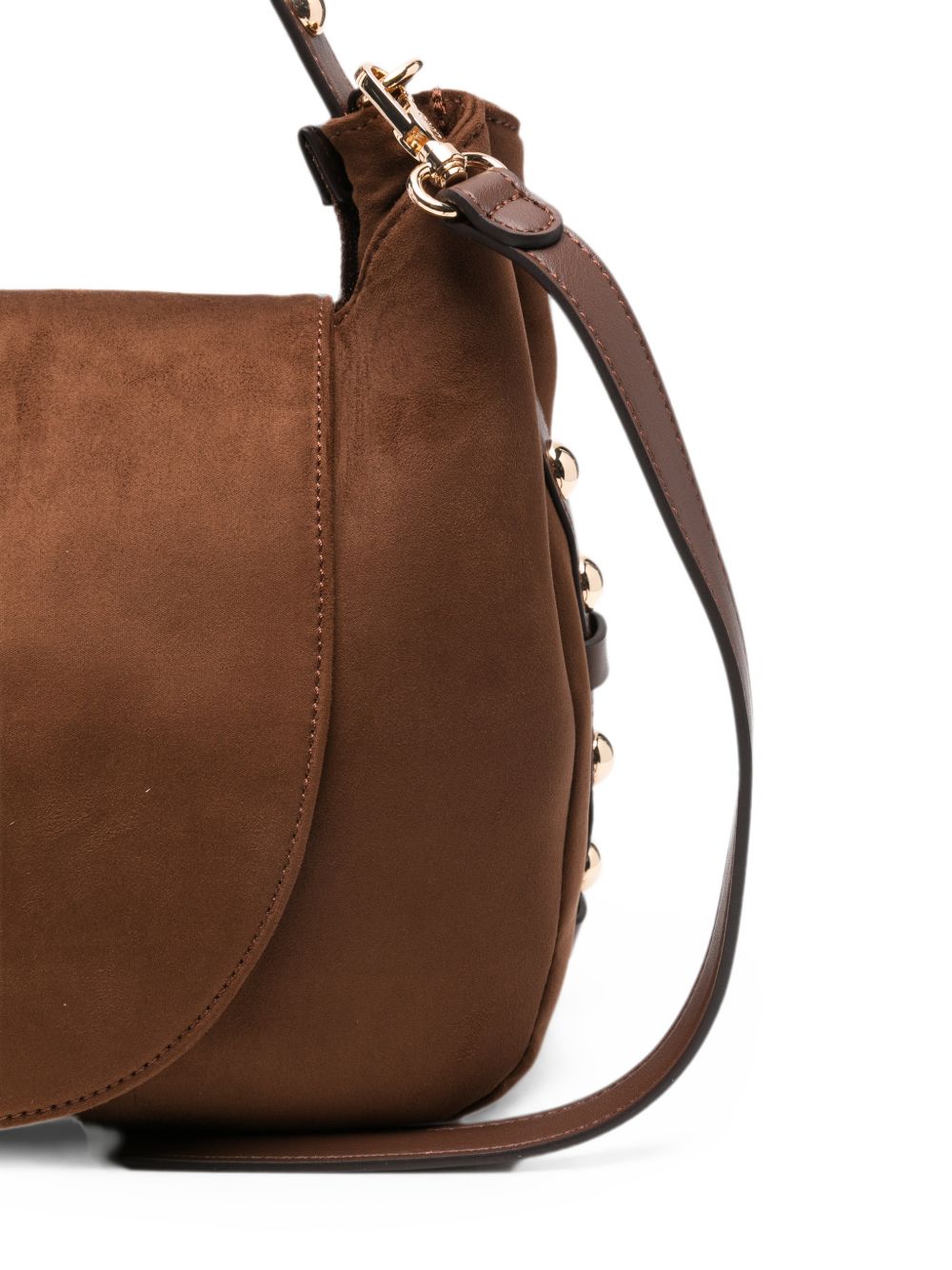 LIUJO Borsa a mano in simil-pelle color cammello