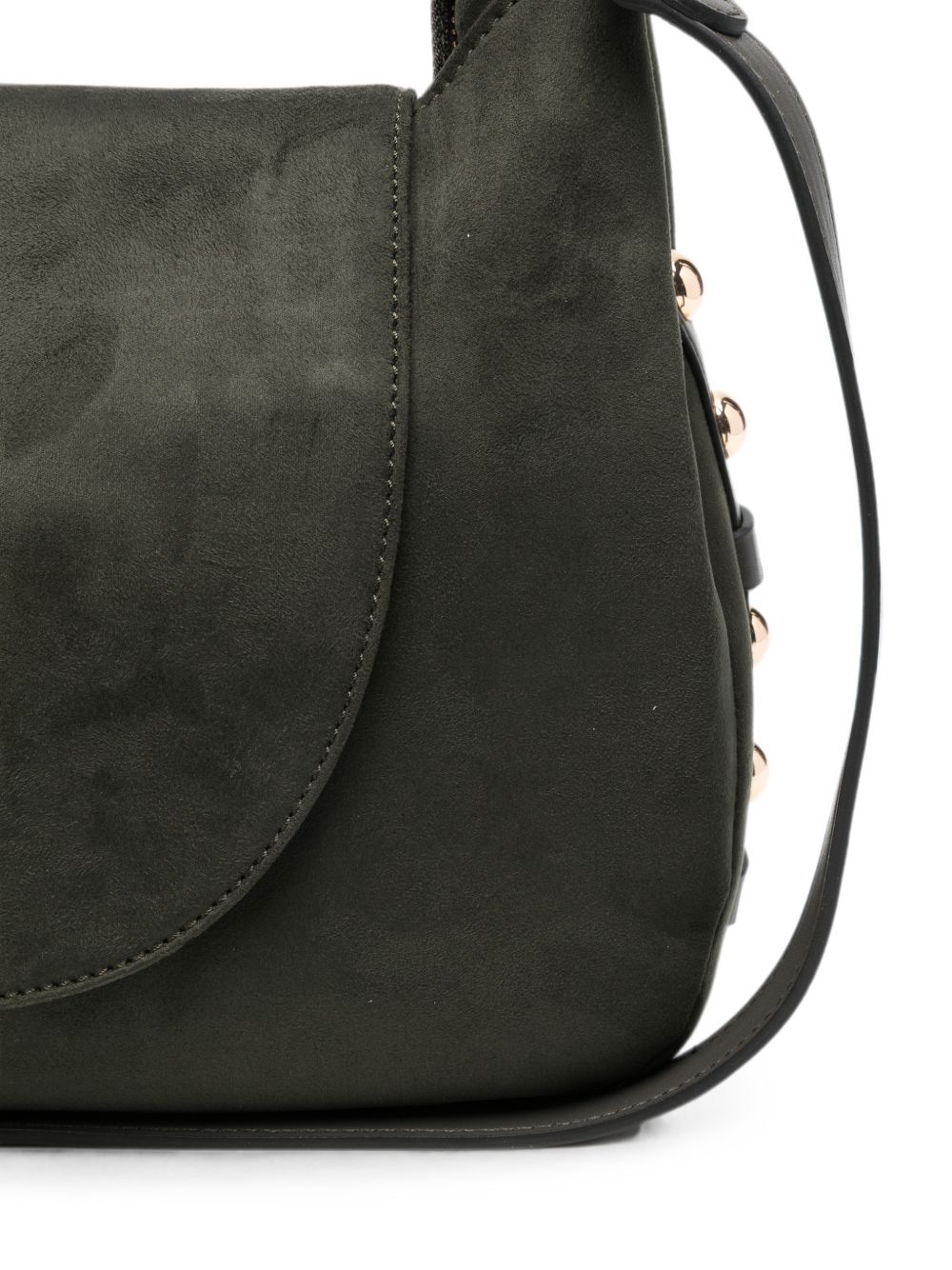 LIUJO Borsa a mano in suede verde