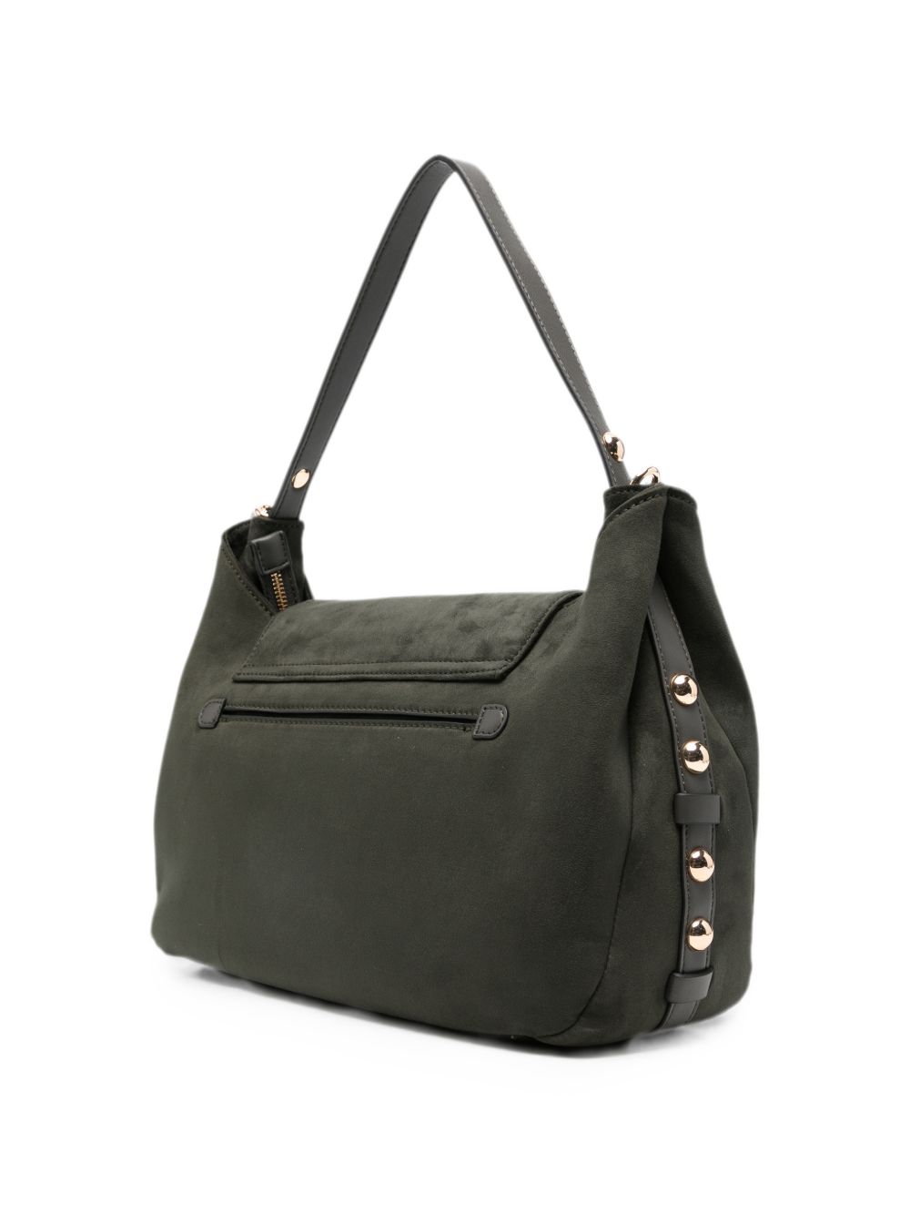 LIUJO Borsa a mano in suede verde