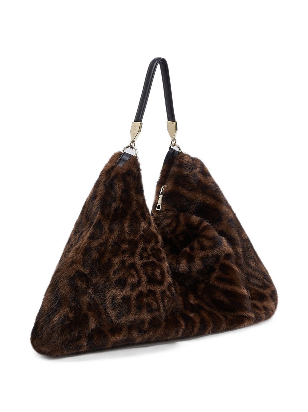 LIUJO Borsa in ecopelliccia con stampa leopardata