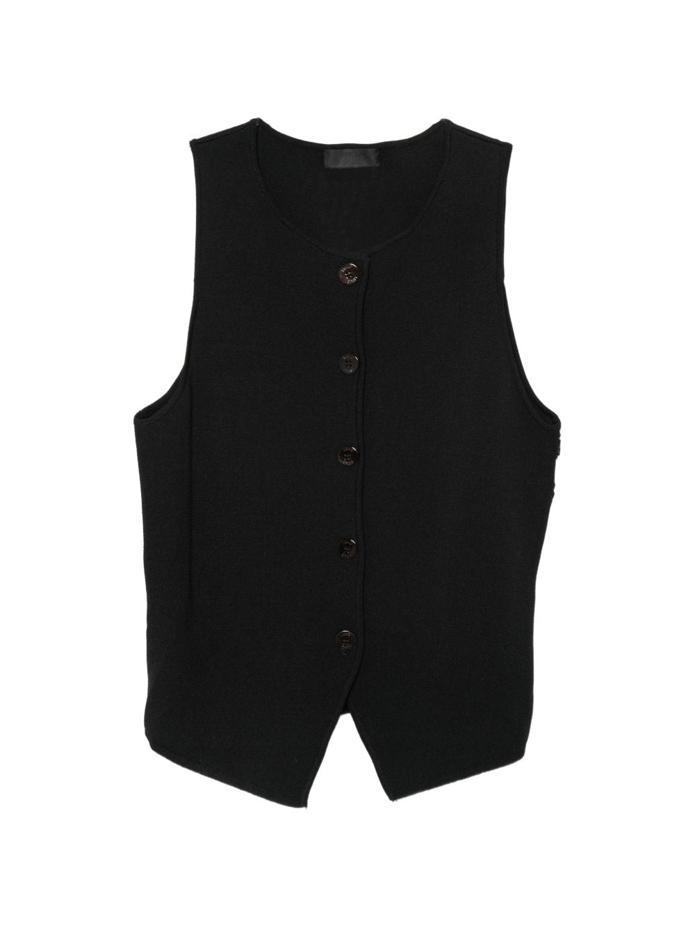 LIUJO Gilet nero con pizzo integrato sulla schiena