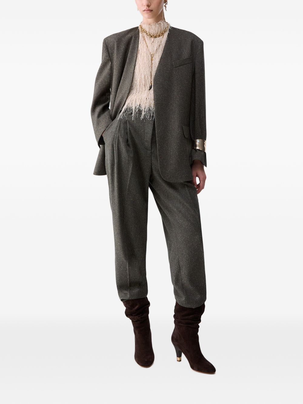 LIUJO Giacca grigia minimal con tasche