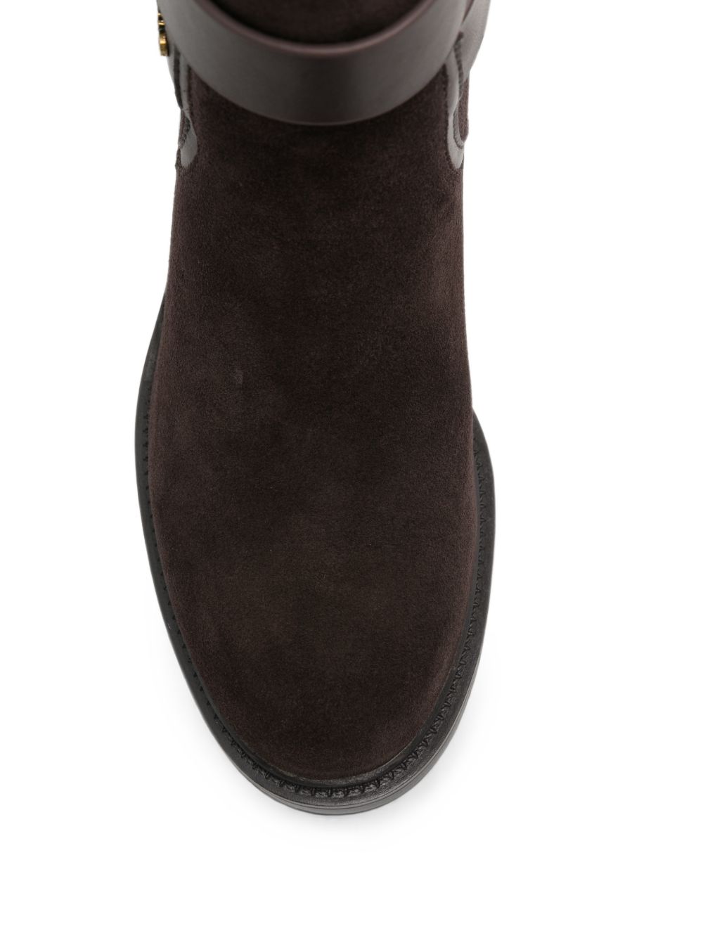 LIUJO Stivali alti Colby Moka in suede con fibbie