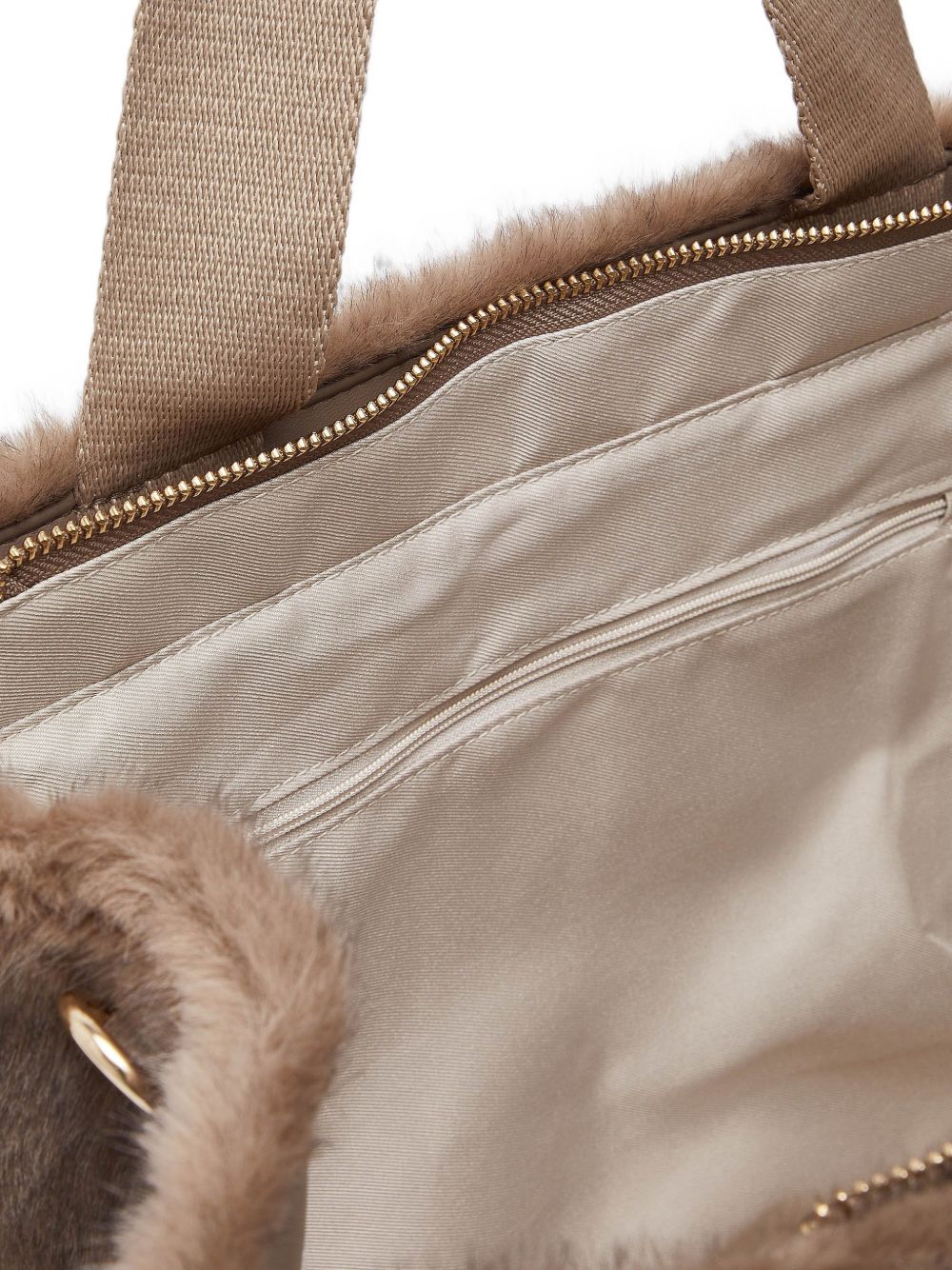 LIUJO Borsa a mano in ecopelliccia con logo