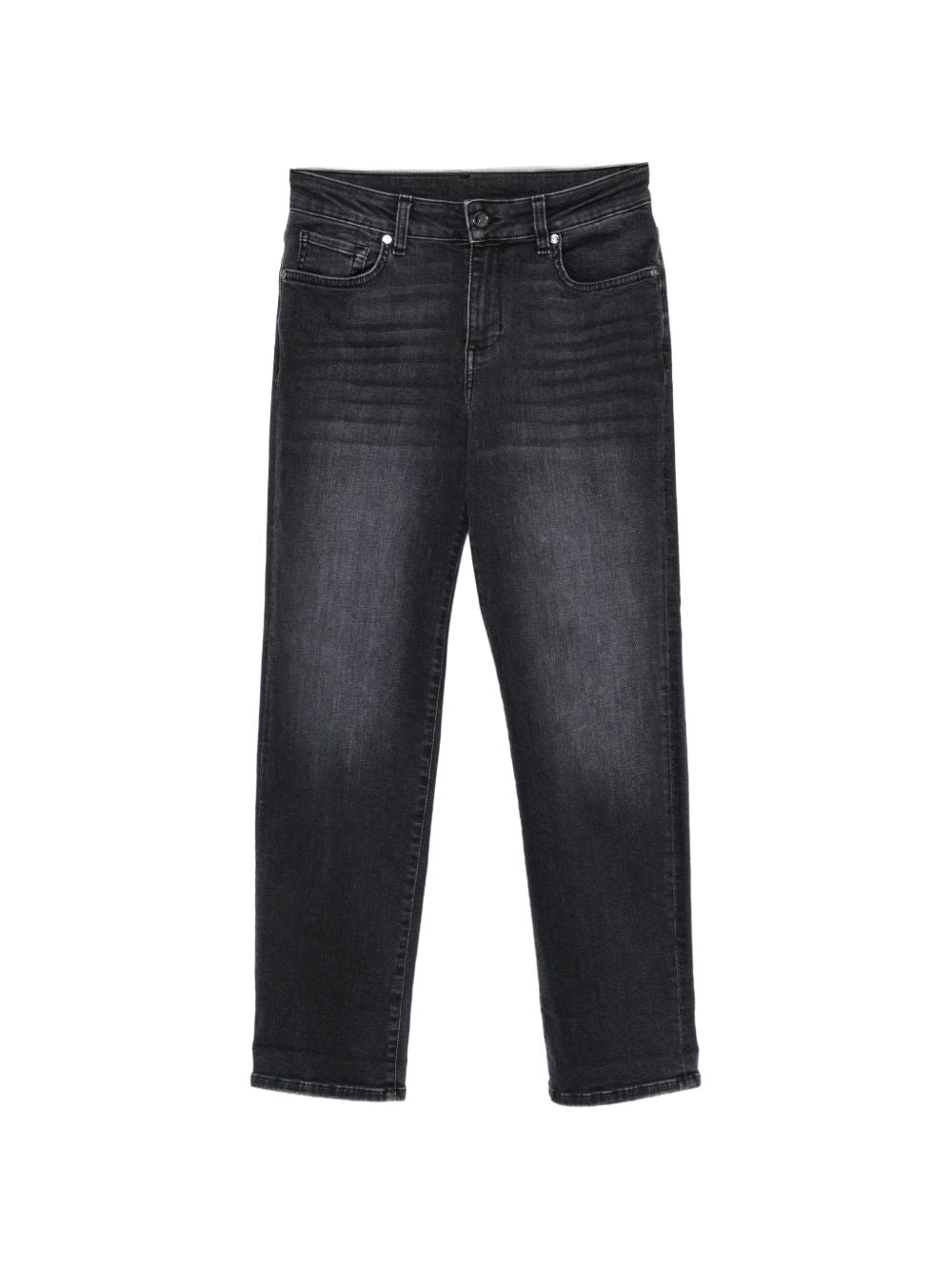 LIUJO Jeans neri regular fit con effetto wash