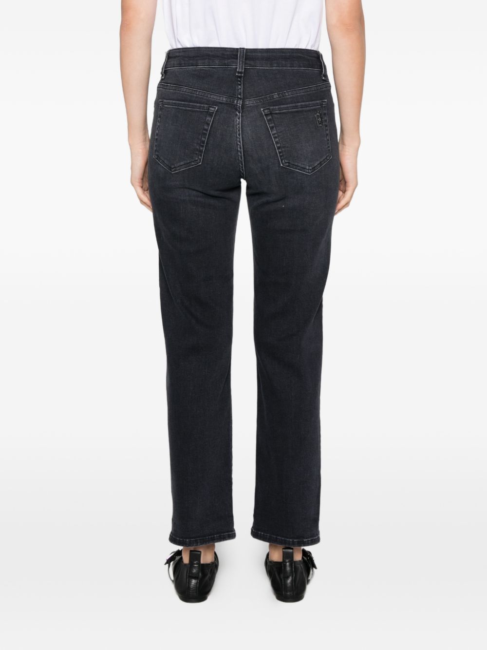 LIUJO Jeans neri regular fit con effetto wash