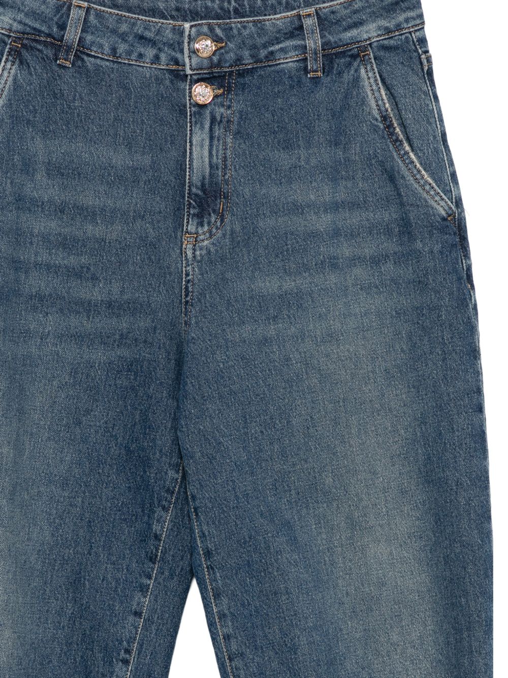 LIUJO Jeans blu barrel con tasche