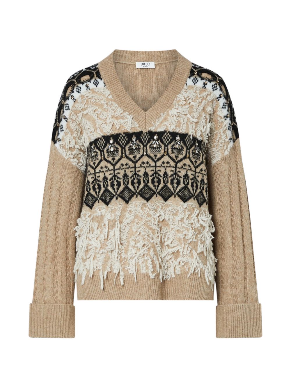 LIUJO Maglia con scollo a V