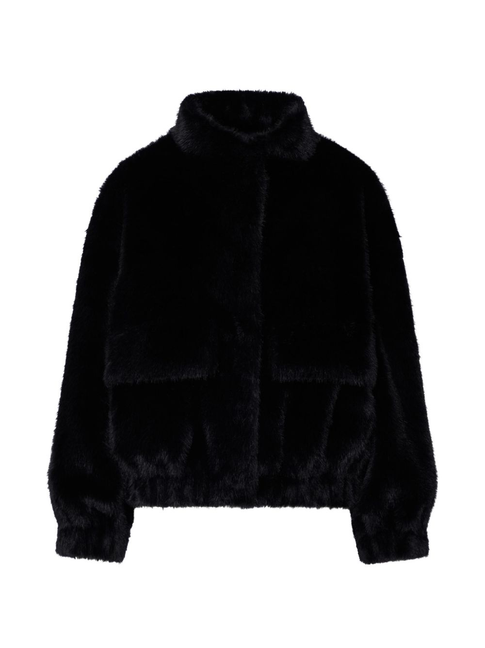 LIUJO Bomber Nero in Ecopelliccia