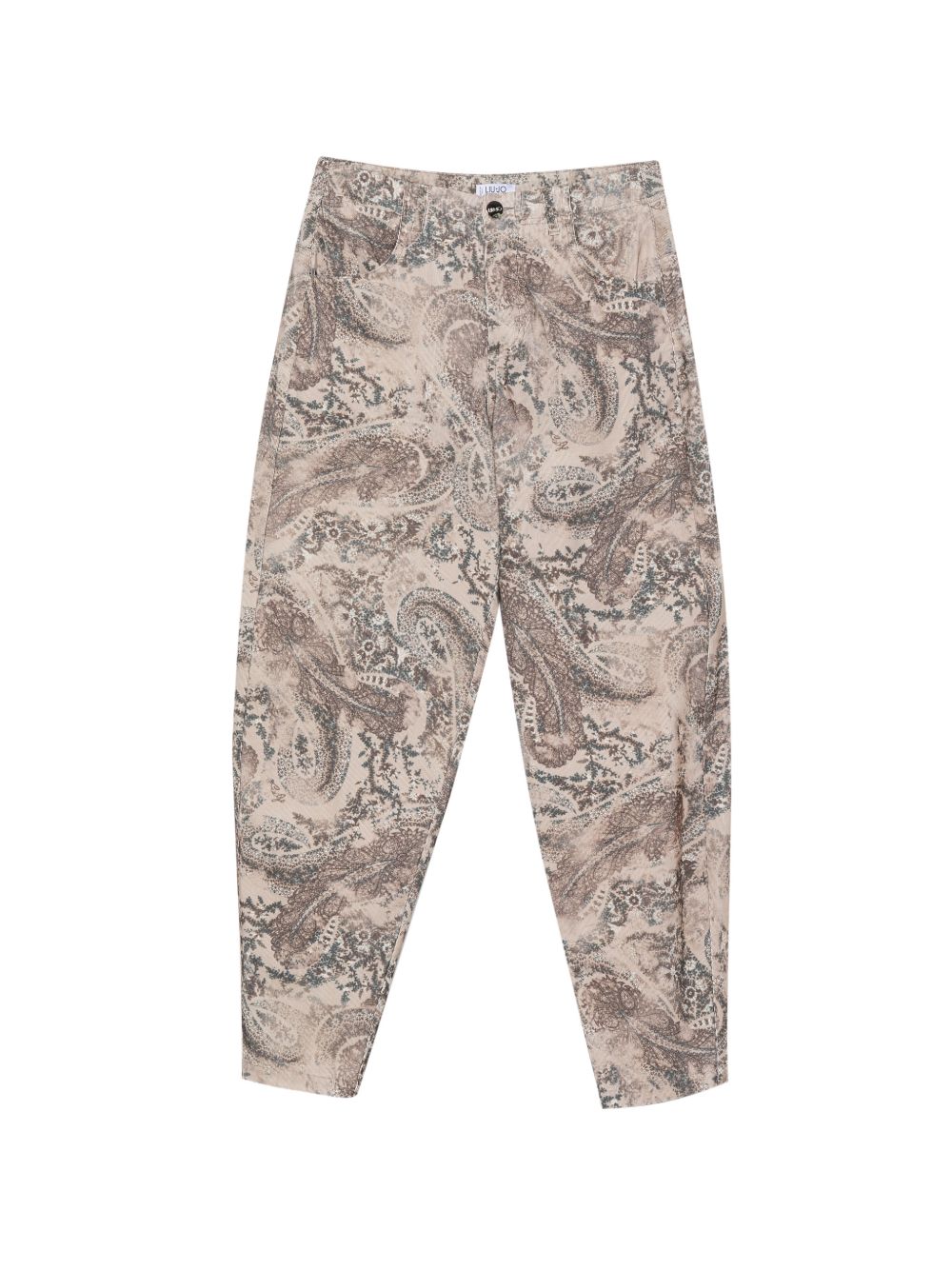 LIUJO Pantaloni in cotone con stampa colorata