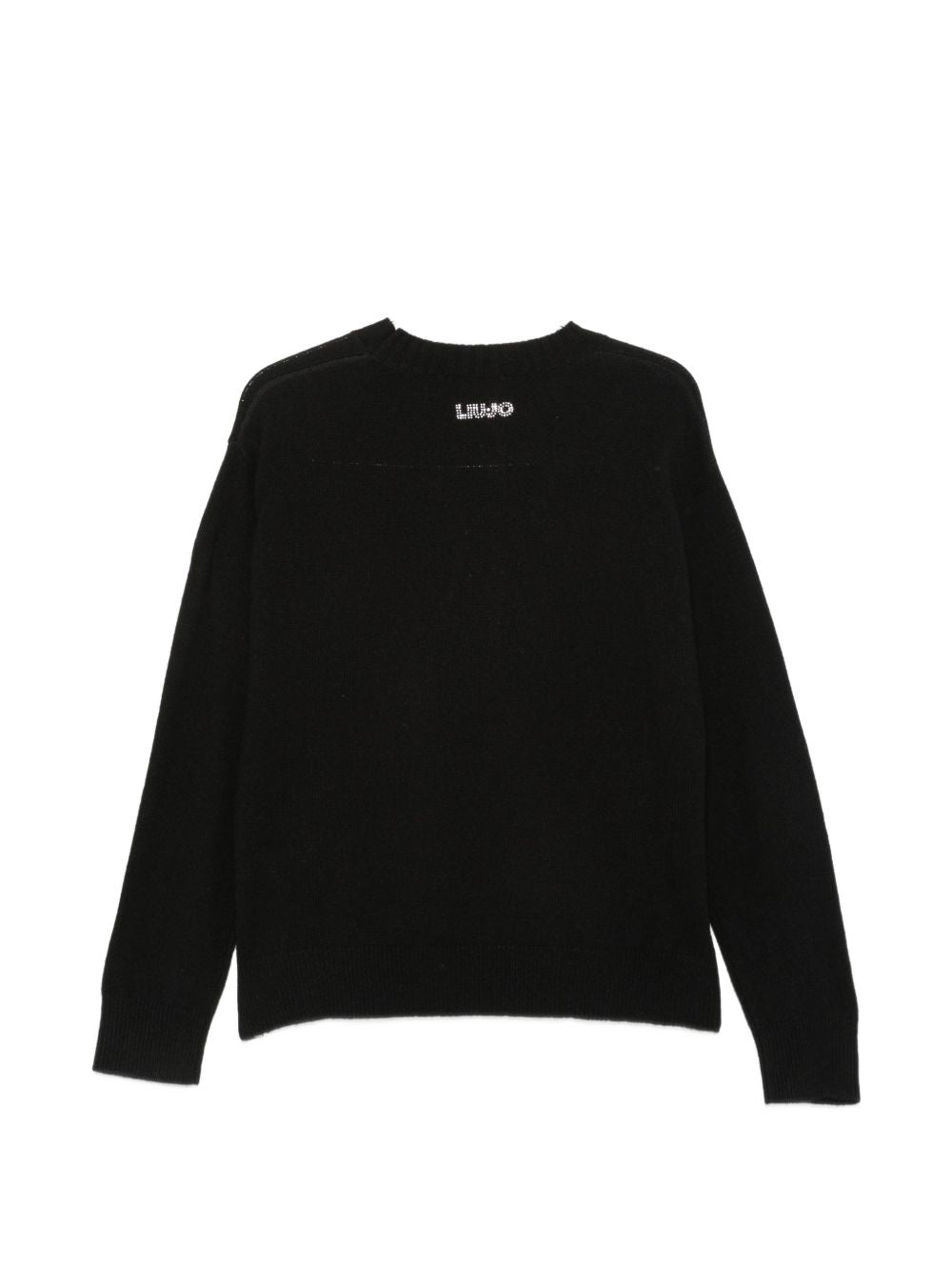 LIUJO Maglia in lana con design cornetti portafortuna