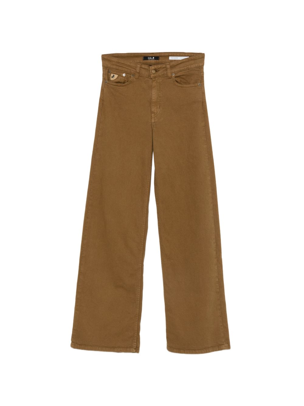 LOIS Jeans marroni wide leg con tasche