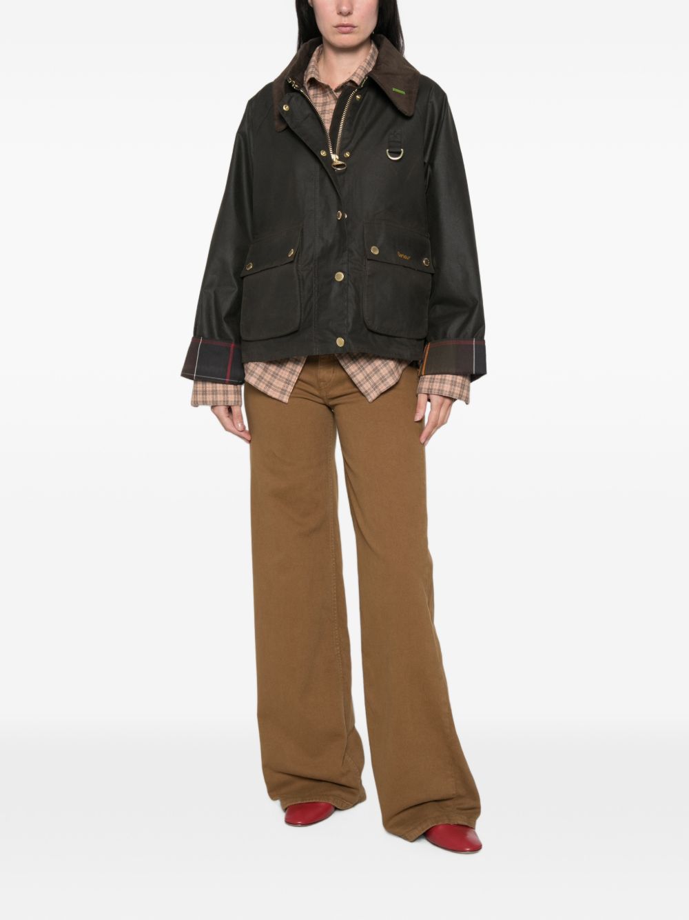 LOIS Jeans marroni wide leg con tasche