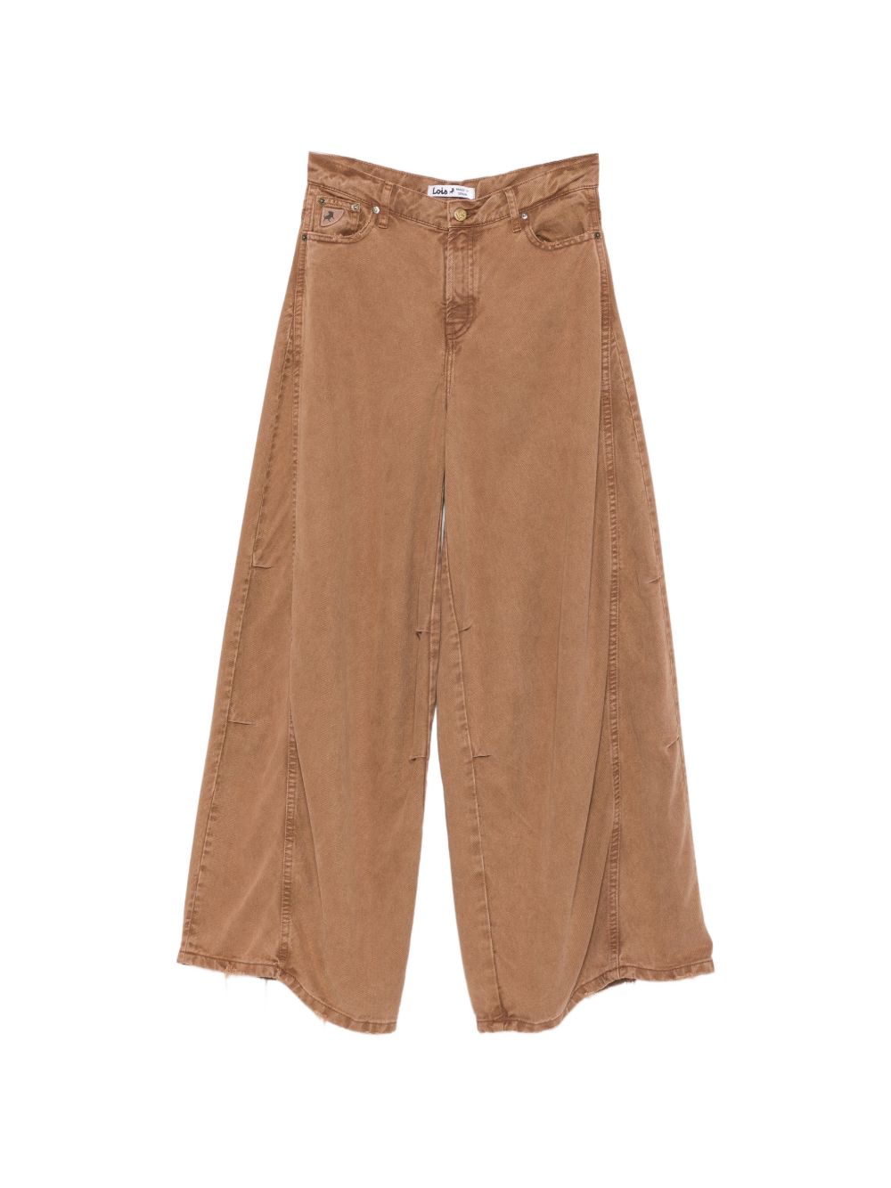 LOIS Jeans marrone cammello leggermente svasati con tasche