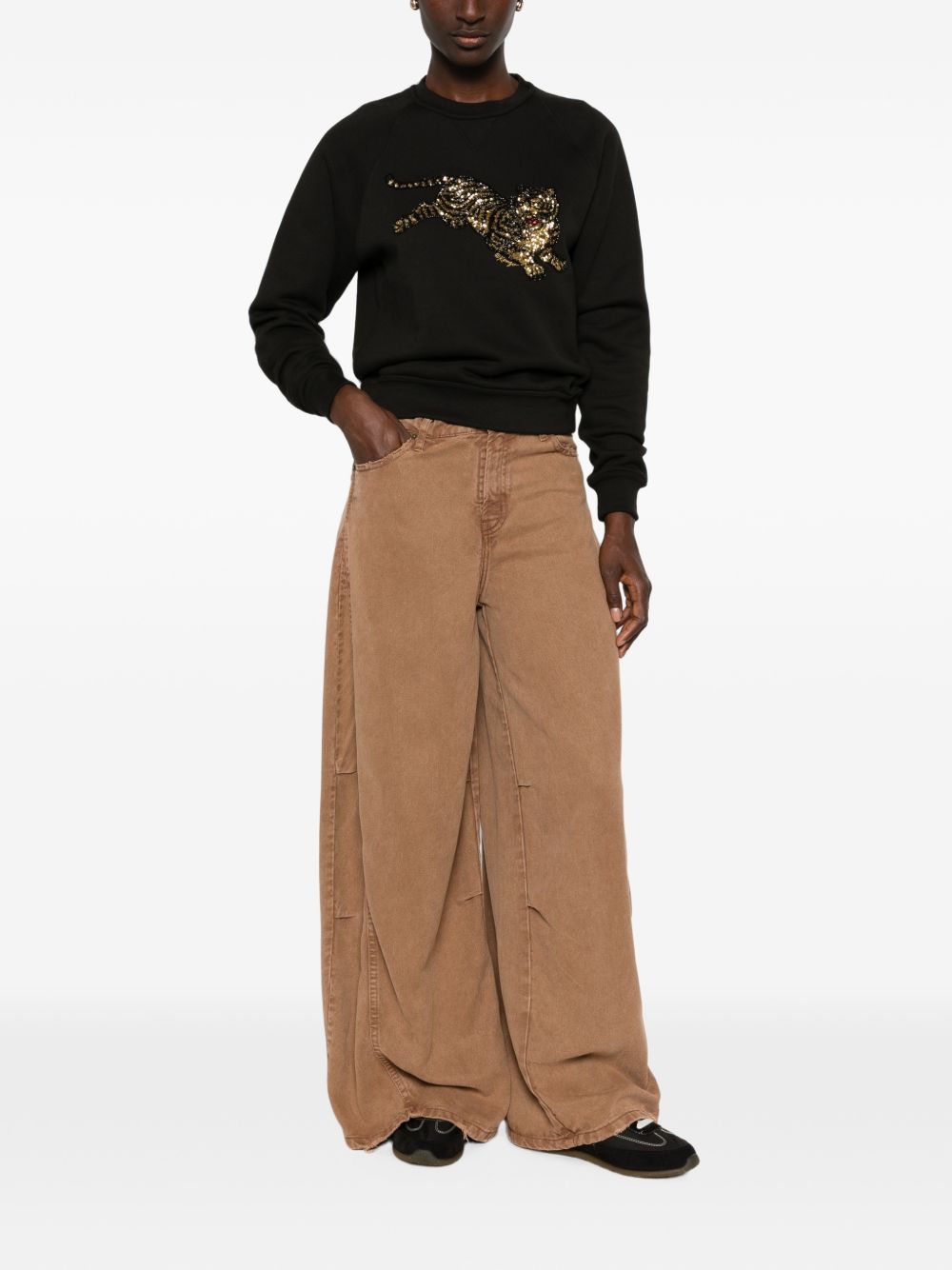 LOIS Jeans marrone cammello leggermente svasati con tasche