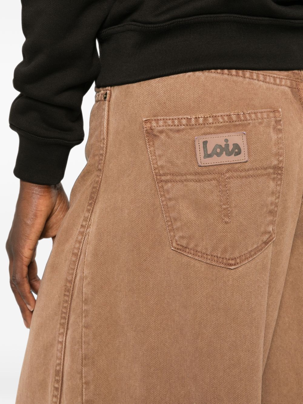 LOIS Jeans marrone cammello leggermente svasati con tasche