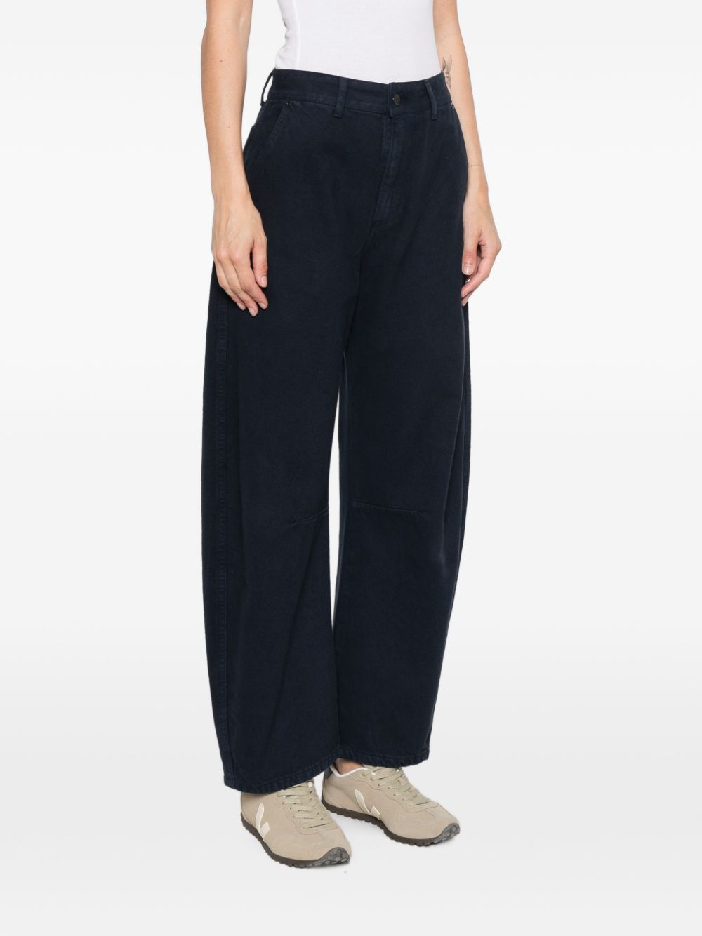 LOIS Pantaloni barrel blu scuro con tasche