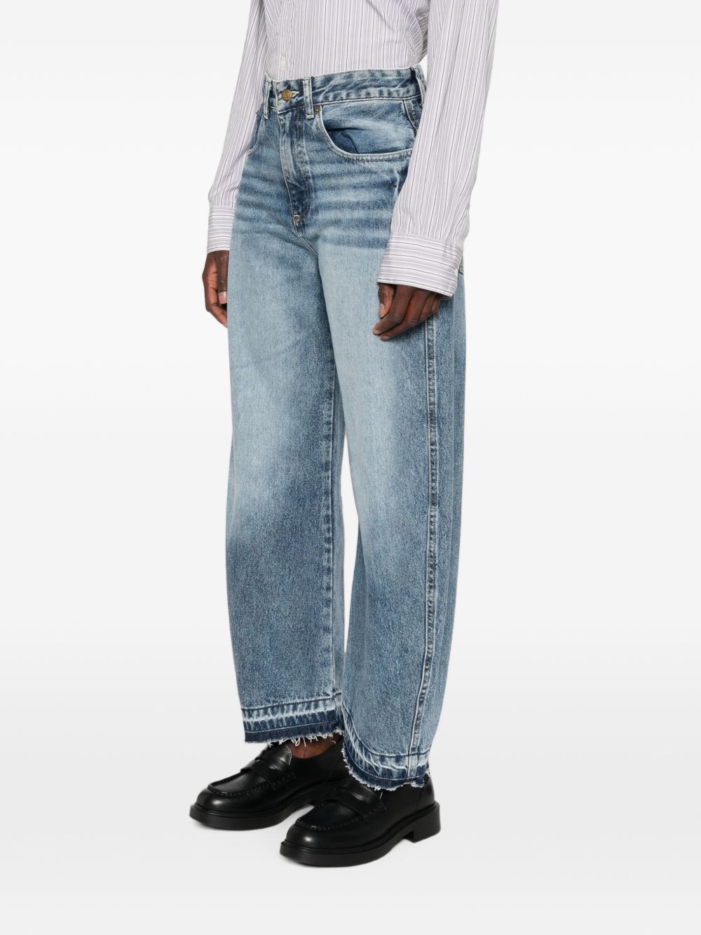 LOIS Jeans barrel blu chiaro con effetto washed e tasche