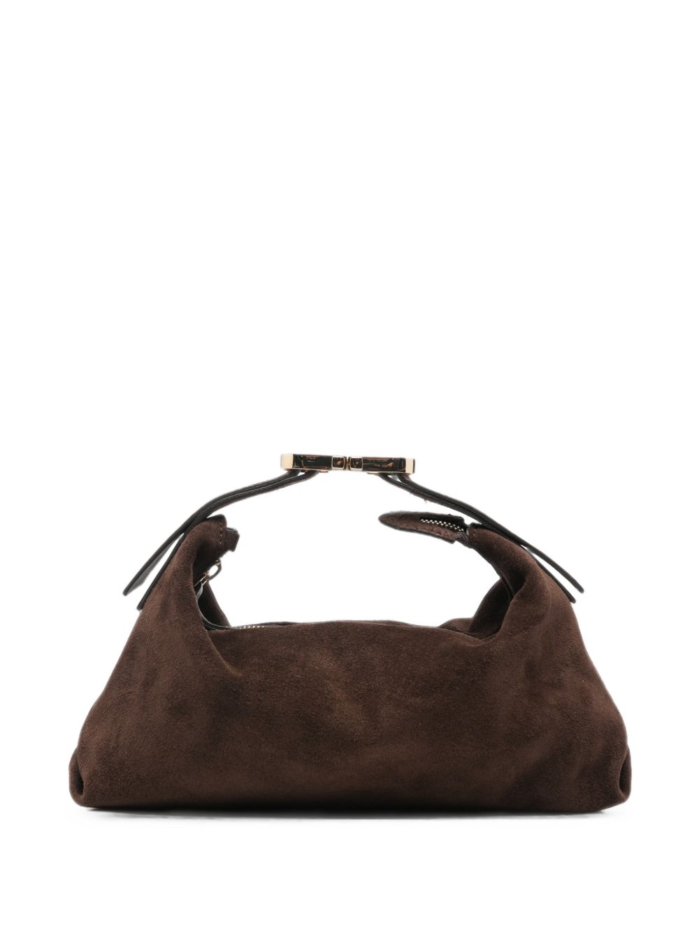 LORISTELLA Borsa a mano Vicky Cioccolato in suede