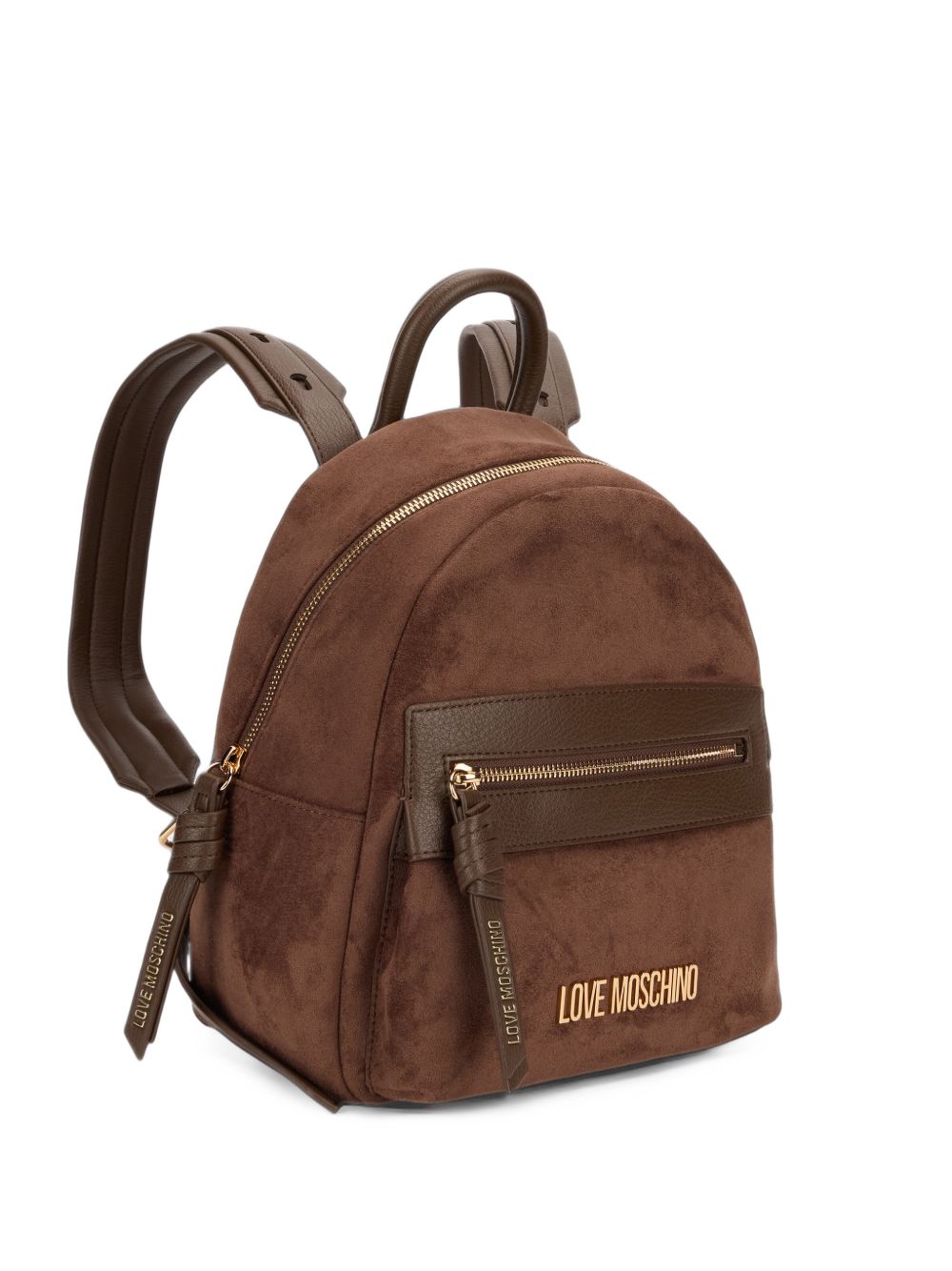 LOVE MOSCHINO Zaino in suede marrone