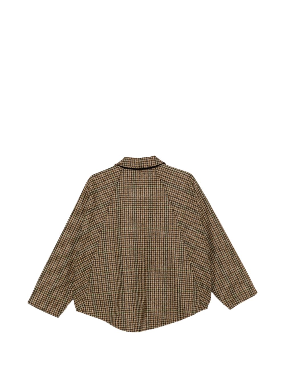 L IMPERMEABILE Giacca con zip on cotone piè de poule