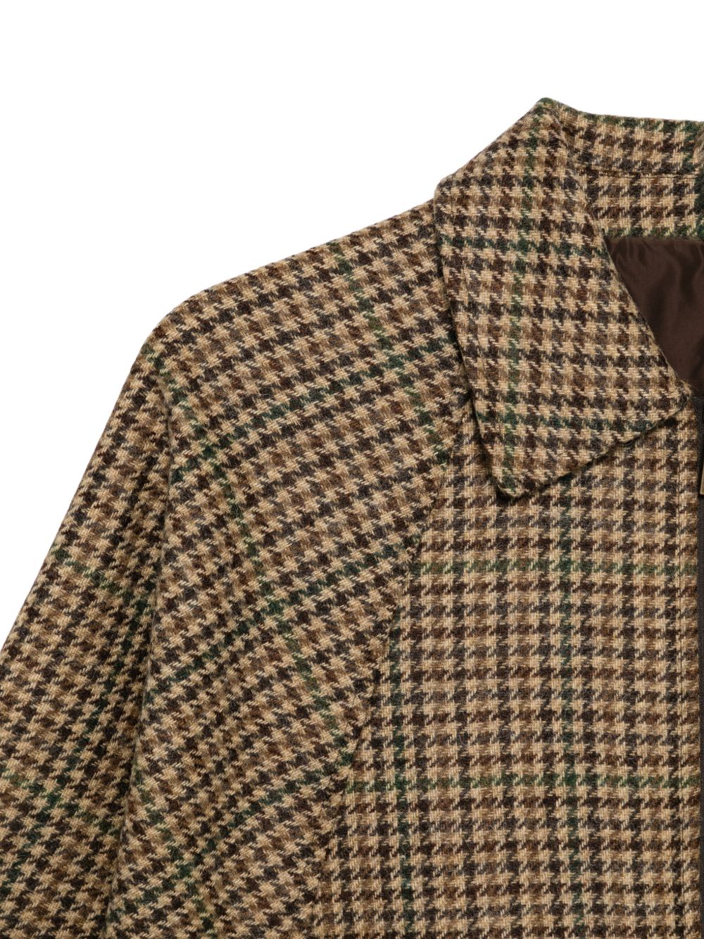 L IMPERMEABILE Giacca con zip on cotone piè de poule