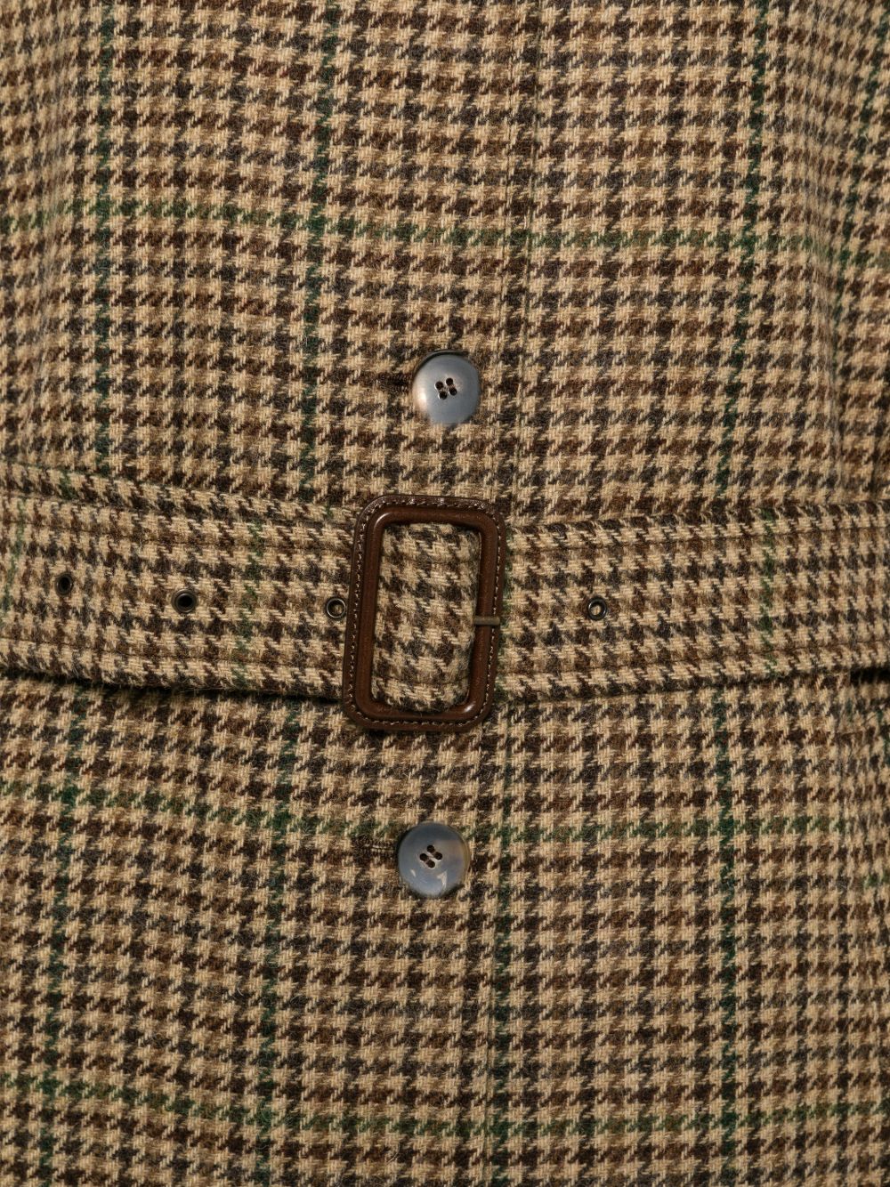 L IMPERMEABILE Trench lungo in cotone pied de poule