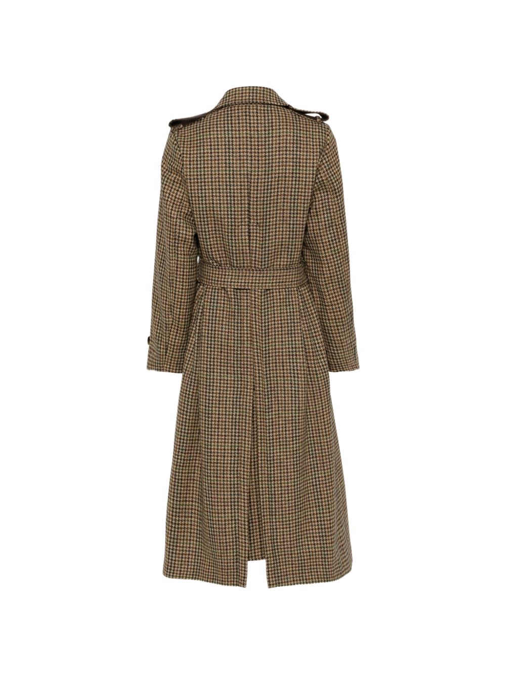 L IMPERMEABILE Trench lungo in cotone pied de poule