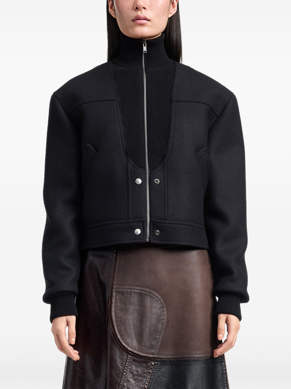 MAISON MARGIELA Bomber Corto in Lana Vergine