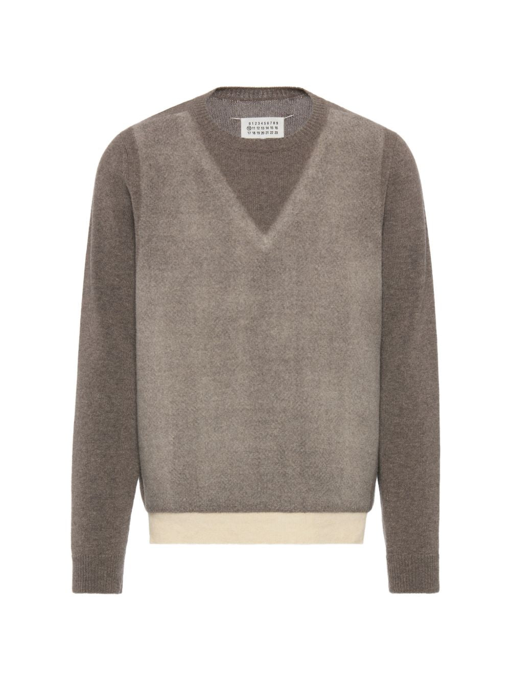 MAISON MARGIELA Maglione Fused Knit con effetto trompe-l'œil