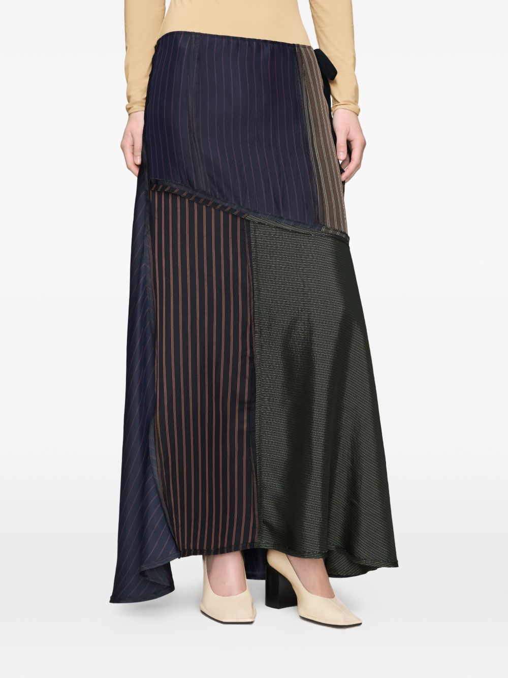 MAISON MARGIELA Gonna midi con dettagli patch