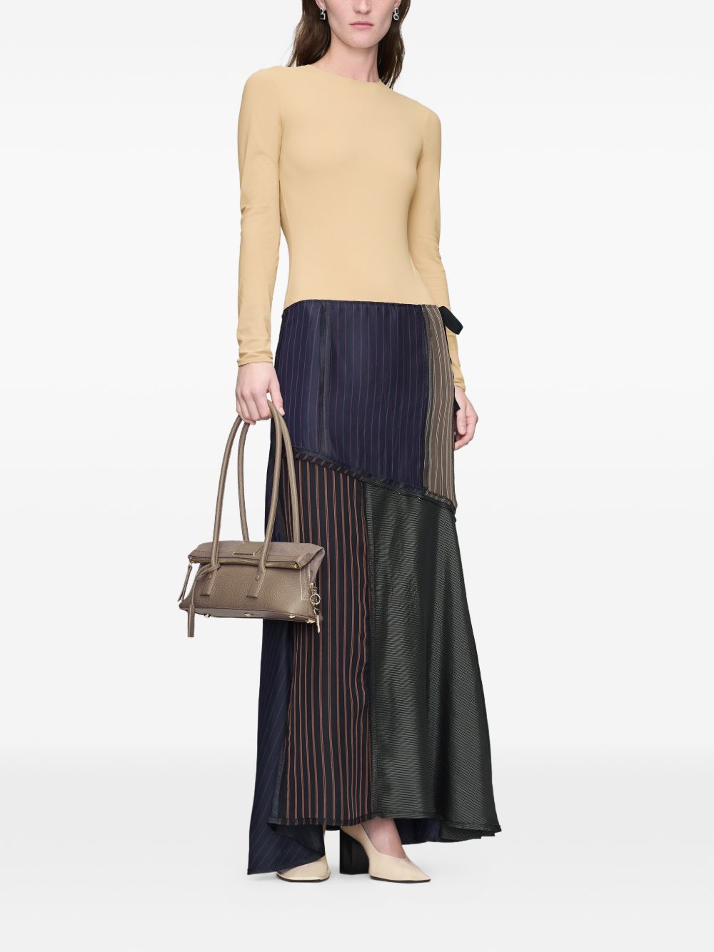MAISON MARGIELA Gonna midi con dettagli patch