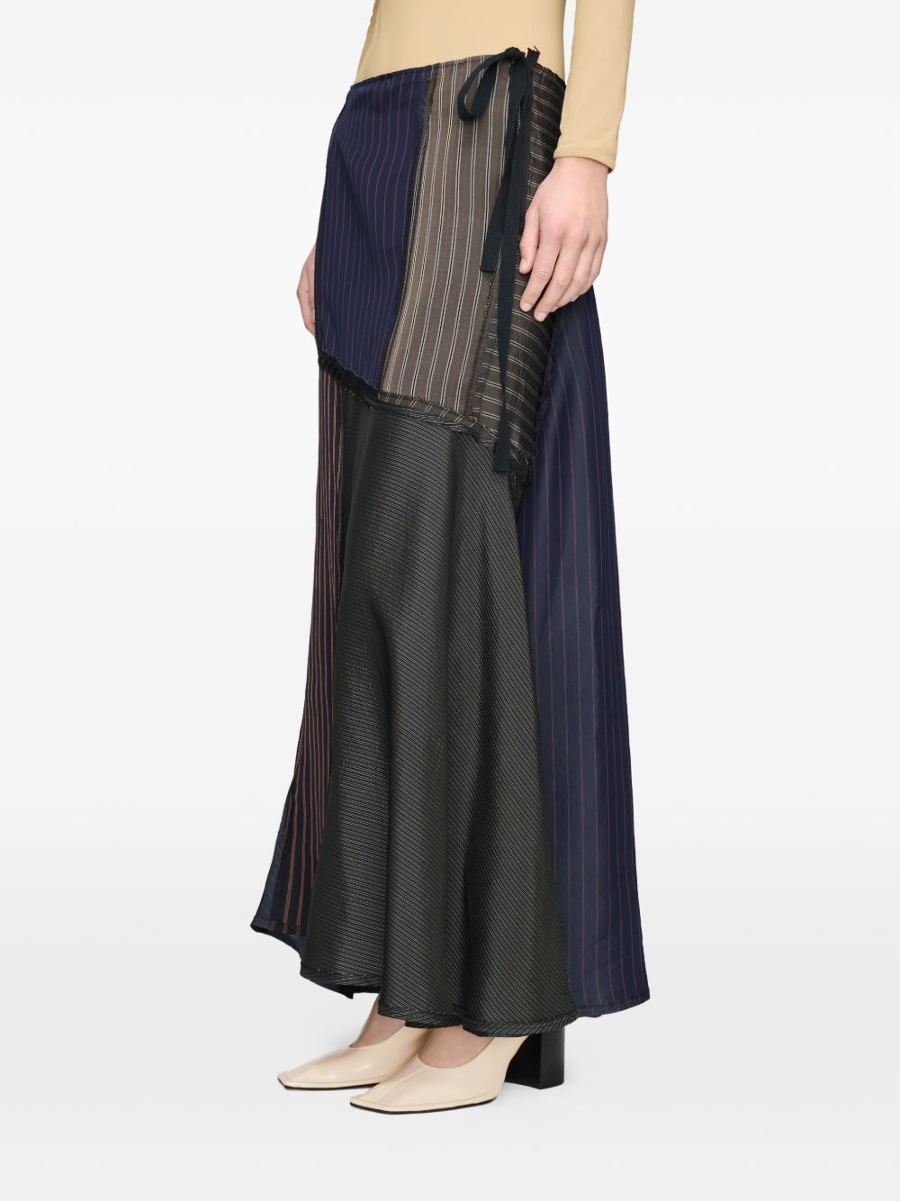 MAISON MARGIELA Gonna midi con dettagli patch