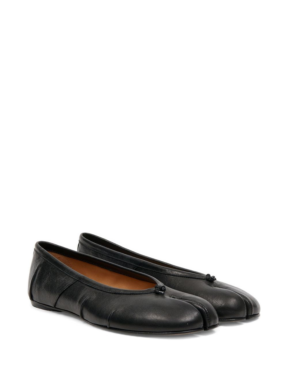 MAISON MARGIELA Ballerine Tabi in pelle nera