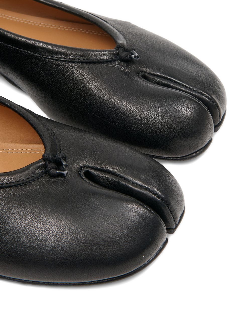 MAISON MARGIELA Ballerine Tabi in pelle nera