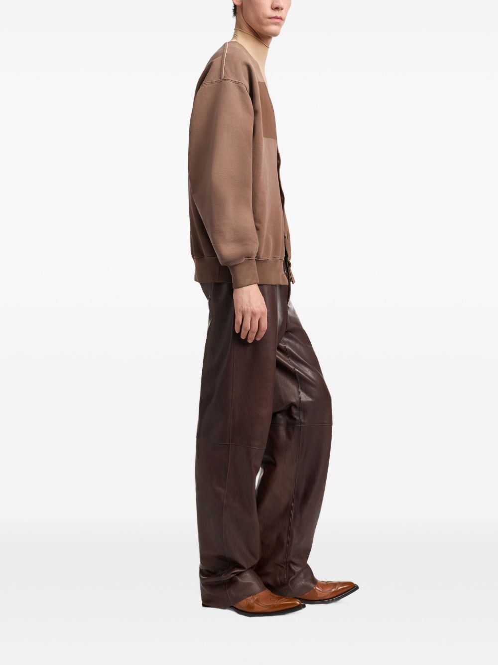 MAISON MARGIELA Cardigan in felpa di Cotone con Scollo a V