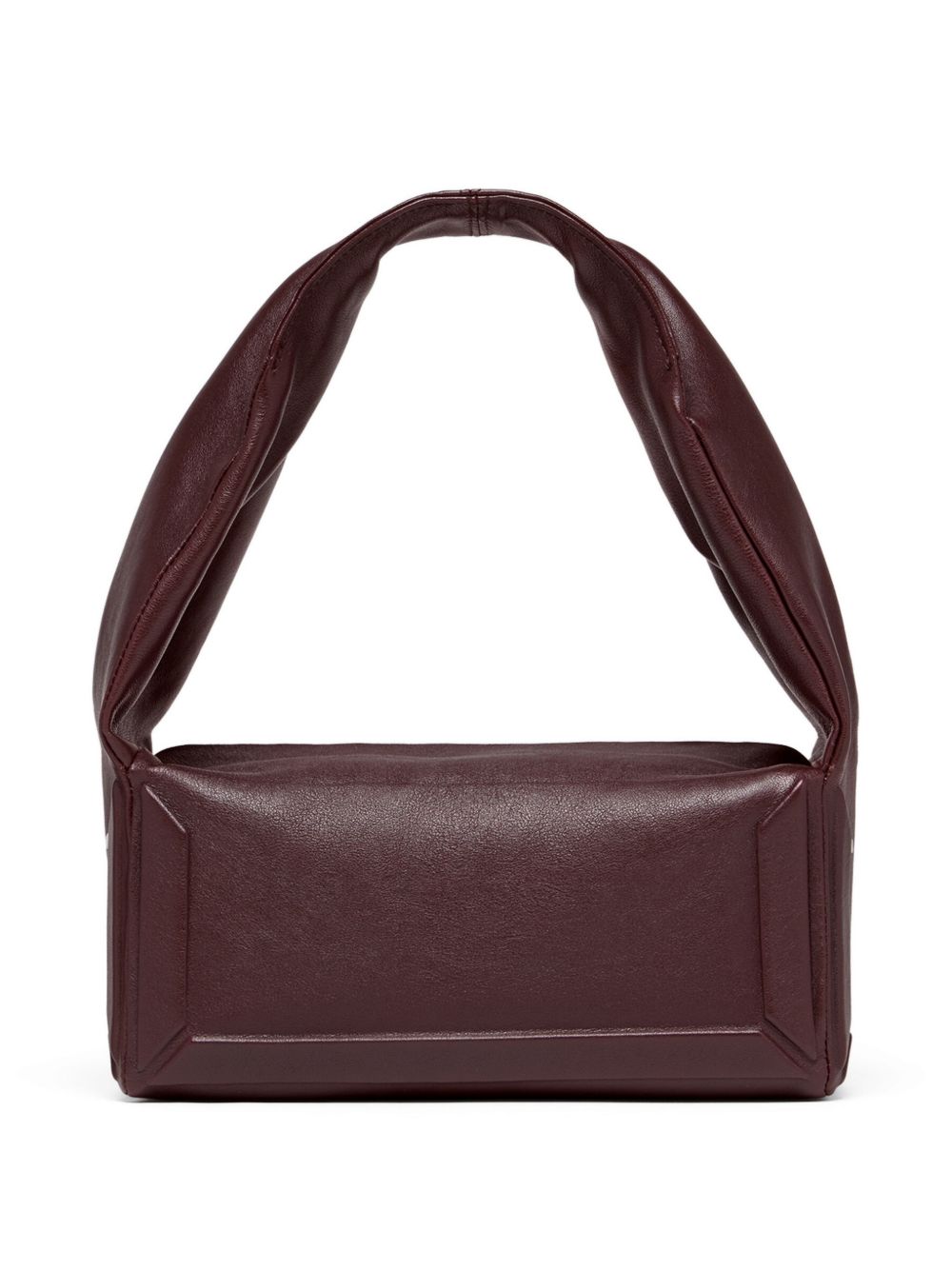 MAISON MARGIELA Borsa a spalla in pelle con manico strutturato marrone