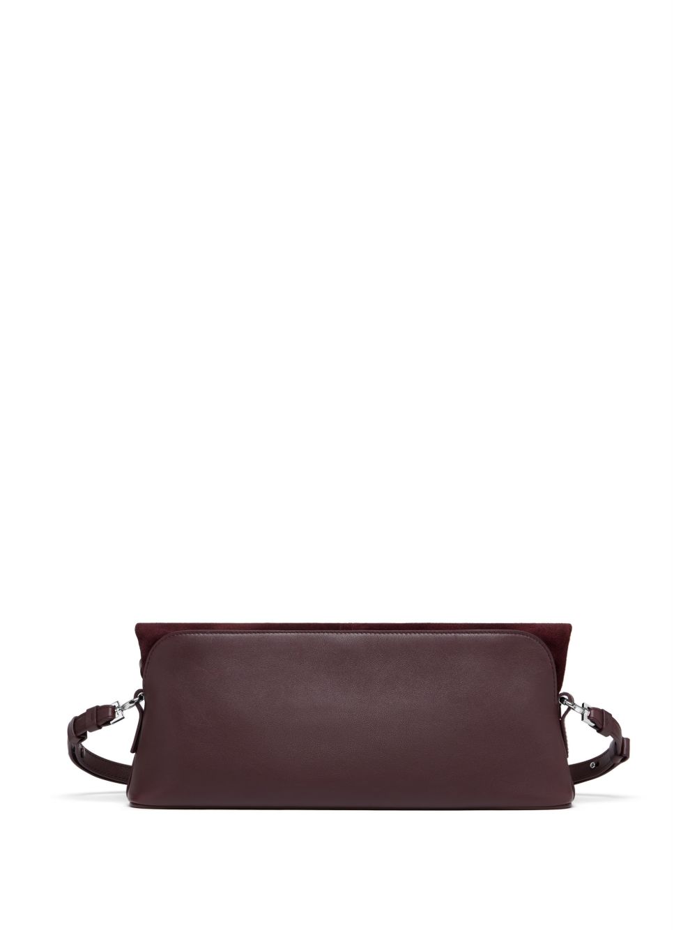 MAISON MARGIELA Borsa a tracolla in pelle misto suede bordeaux