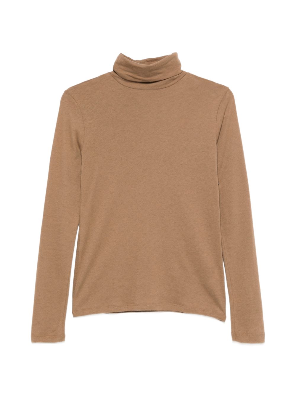 MAJESTIC FILATURES T-shirt a collo alto a maniche lunghe in cotone misto cashmere