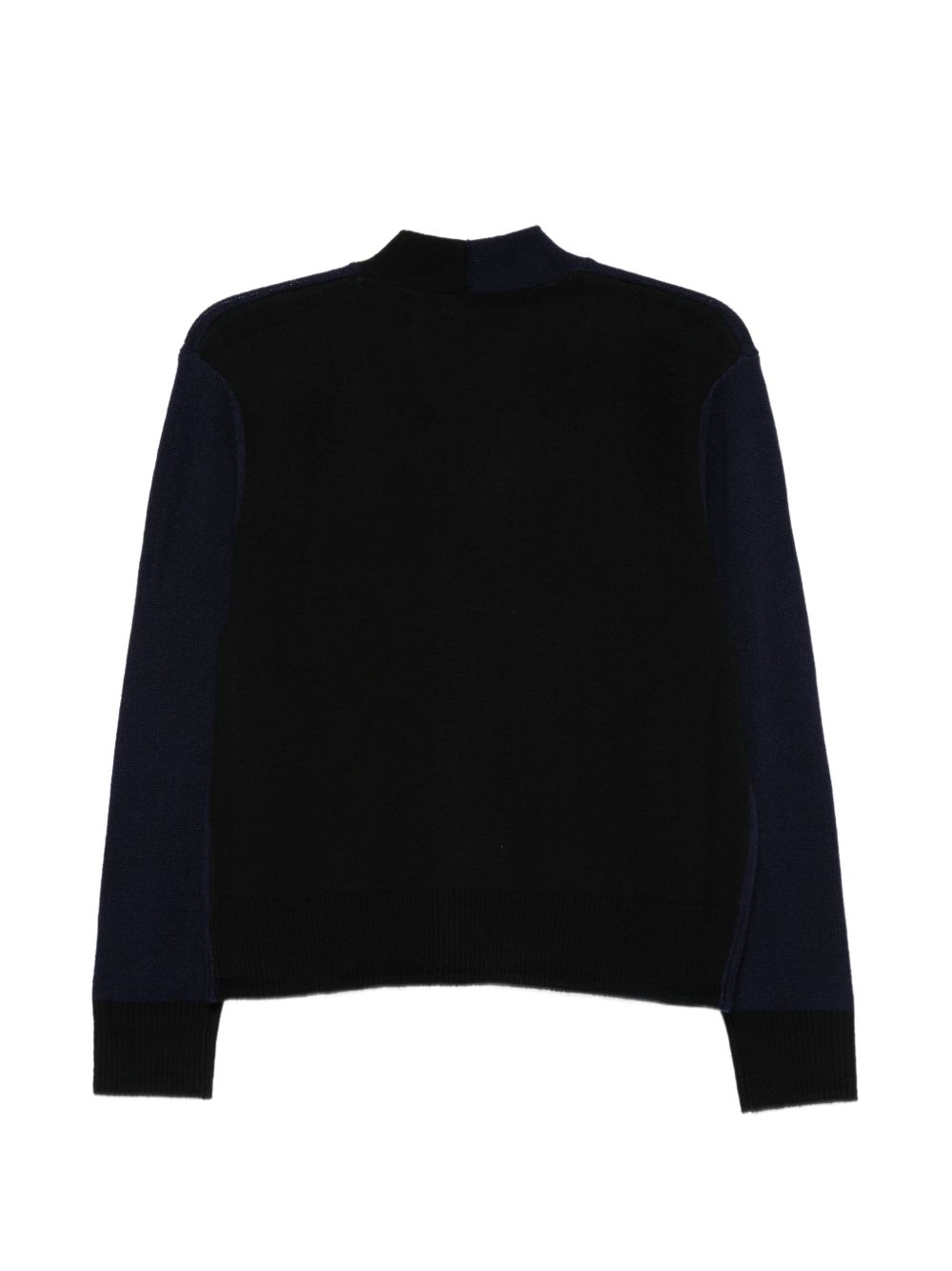 MAJESTIC FILATURES Cardigan in lana misto cashmere blu navy