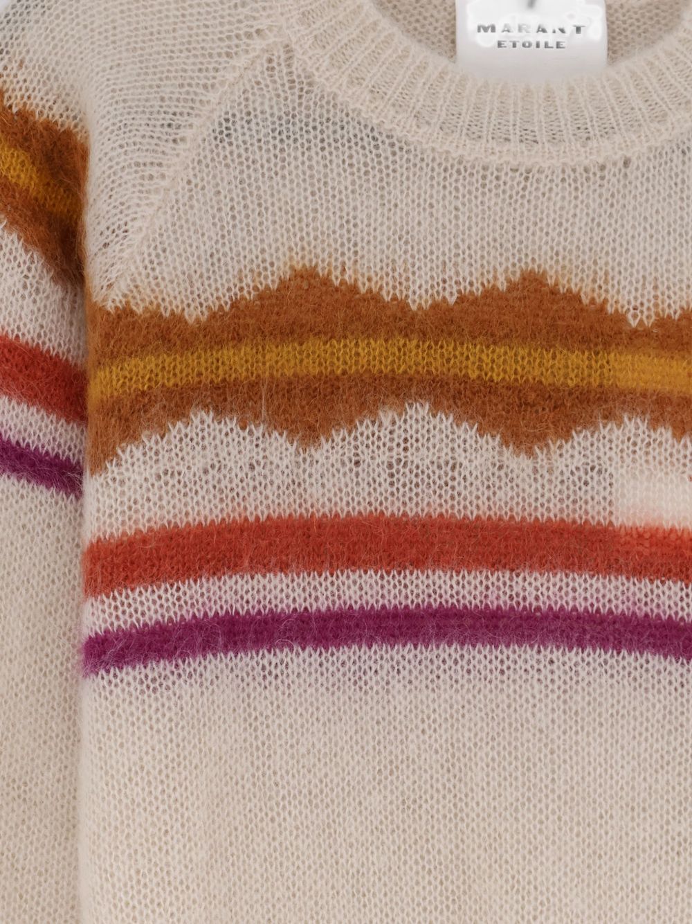 MARANT ETOILE Maglione in lana girocollo con disegni geometrici