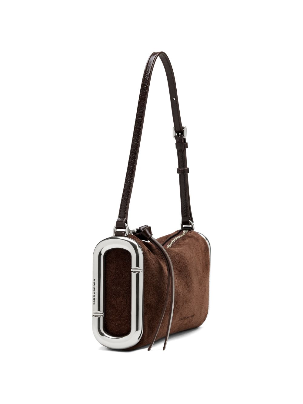 MARC JACOBS Borsa a spalla in pelle scamosciata marrone