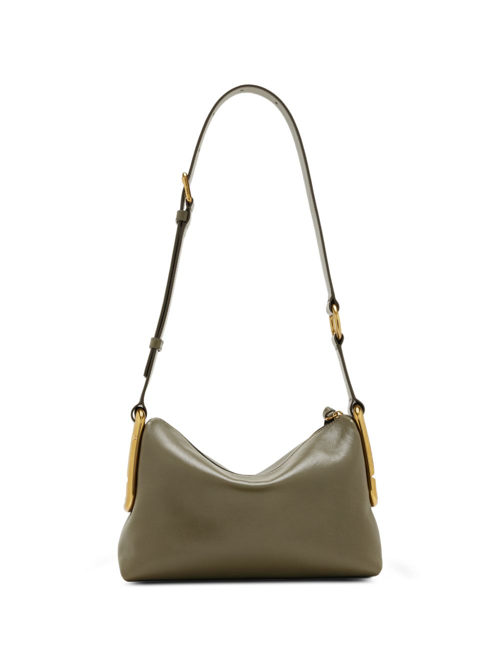 MARC JACOBS Borsa verde oliva in pelle con dettagli dorati