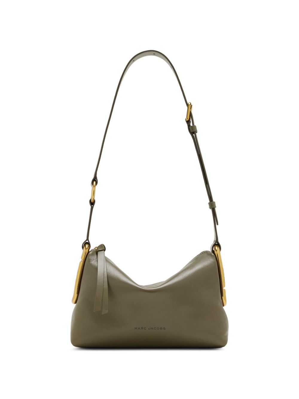 MARC JACOBS Borsa verde oliva in pelle con dettagli dorati