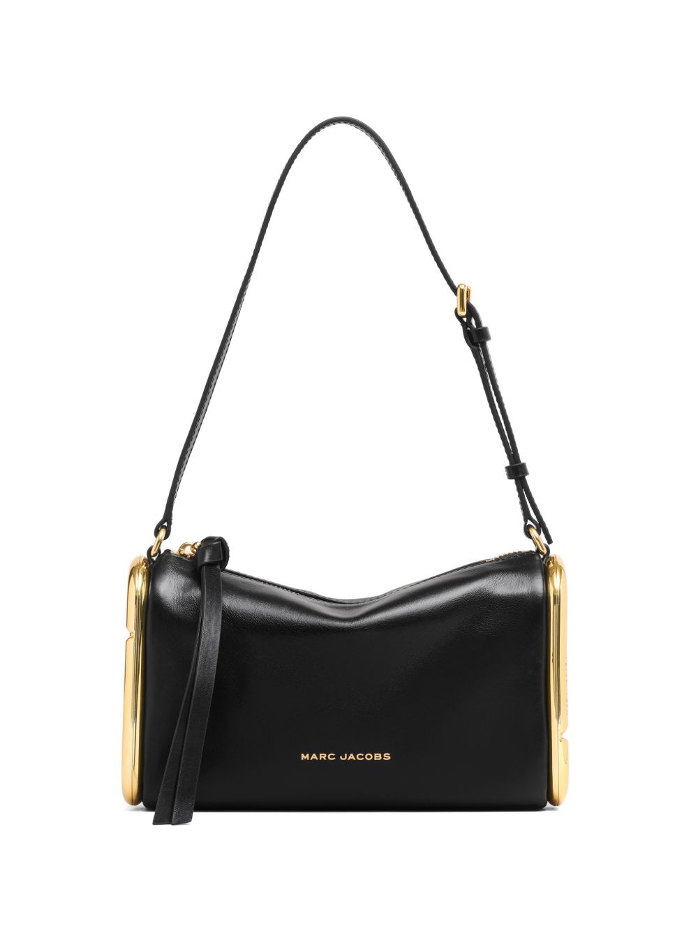 MARC JACOBS Borsa nera in pelle con dettagli dorati - Small