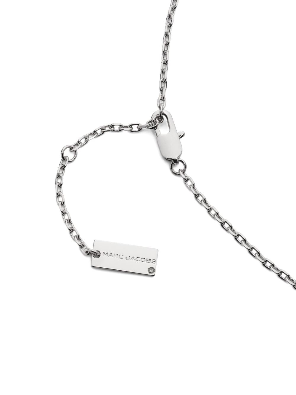 MARC JACOBS Collana in ottone argentato con ciondolo a fiore