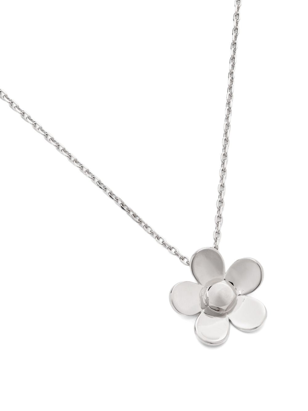 MARC JACOBS Collana in ottone argentato con ciondolo a fiore