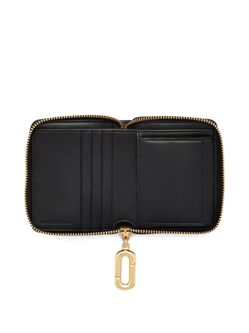 MARC JACOBS Portafoglio in pelle nera con logo